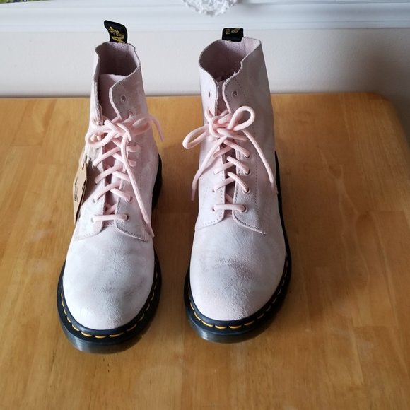 Dr. Martens Pascal Tie Dye Printed Suede Leather Ankle Boots - Picture 8 of 13